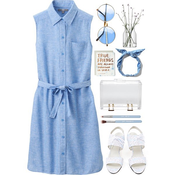 #denim #dress #summe...