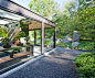 Glass House in the Garden asian-landscape