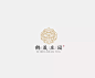 学LOGO-鹤晟庄园-农园农家乐行业品牌logo-场景logo-线构成-上下排列-传统logo