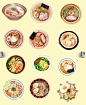 复古手绘水彩日式日本拉面PNG免抠图片菜单价目表海报设计素材图 | 设汇
