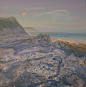 Saatchi Online Artist: KEVAN MCGINTY; Acrylic, Painting "ROCKS AT MONREITH"