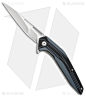 Brous Blades Hardwire Liner Lock Knife Blue/Black G-10 (4.25" Satin) - Blade HQ