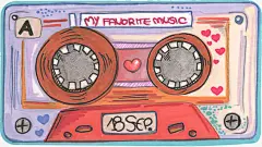 彩色卡通磁带高清素材 平面电商 创意素材 png素材