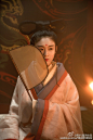 【復原体验】羅衣何飄飄，輕裾隨風還。顧盼遺光彩，長嘯氣若蘭。@裝束与樂舞 @絳靈球球 @阿壳_
