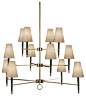 Robert Abbey Jonathan Adler Ventana 3-Tier Chandelier 674 modern chandeliers