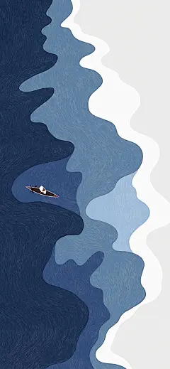 蓝色  插画 背景  壁纸 