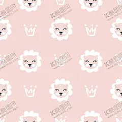 狮子图案 【酷图网】无缝,印花,循环,图案,数码,布料,服装,童装,狮子,狮子插画,卡通狮子,可爱狮子,小狮子插画,小狮子,素材,元素,插画,插图,矢量,图片,狮子图案,小狮子图案,可爱,海报素材,背景,动物,手绘,狮子元素,狮子素材,包装,简约,平铺,四方,连续,壁纸,玩具,母婴用品,简笔画,幼儿园,粉色,头像,王冠