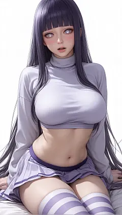 是W3呢：每个男人心中都有个雏田！这是你心中的吗？日向雏田 微胖女孩#我最喜欢的动漫角色 #手机墙纸 #手机屏保 #日向雏田 #韩漫身材