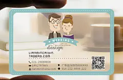 名片设计欣赏 婚庆结婚喜庆类 透明名片 白墨透明名片 #色彩# #素材# #名片# #原创名片#