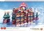 Simba Festive - Display Solutions : Heres one im rather proud of, this was my concept for xmas 2015....I came up with a winter wonderland theme, corporates muddled with it later down the line, but this was my initial concept.