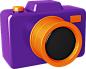 相机 PNG免抠图  三维立体图标元素 3d icon mockup isolated