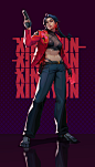 幸运_瓦罗兰特粉丝艺术-Battlefield Lucky Star_valorant Game art style practice