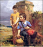 色彩与母爱--意大利当代画家皮诺 德埃尼 Pino Daeni