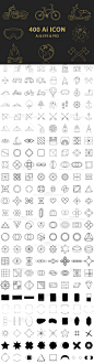 标志设计辅助图形几何Logo旅行图标设计素材AI及PSD及EPS-淘宝网