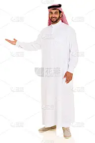 阿拉伯人显示空白的空间