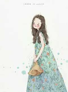 小熊猫胖哒水彩手绘人物水彩插画教程人物卡通头像水彩少女_小熊猫课堂__插画师作品_涂鸦王国gracg.com