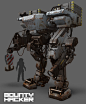 Bounty Hacker - Machine concept, Nick Carver : Industrial robot design.