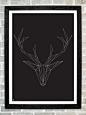 (3) Geometric Elk | dibujos | Pinterest