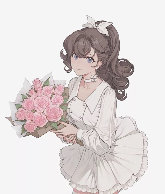 花与少女