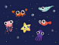 Sea creatures : Personal project.