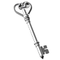 Silver Key  3D Icon