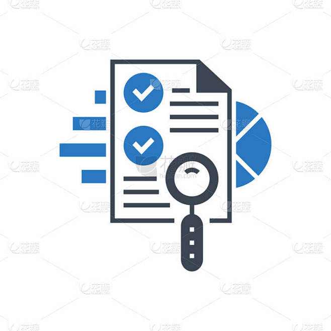 SEO审计向量Glyph Icon