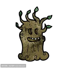 漫画幽灵老树
cartoon spooky old tree