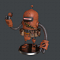 Robot, Nick Vigna : a PBR, game ready asset based on the illustration by James McDonald, which can be viewed here: 

http://nerdscribbles.tumblr.com/post/115036045619/for-the-zombies-vs-robots-comic-should-be-out