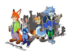 ZOOTOPIA~#JUDY#&amp;#NICK##疯狂动物城##ZOOTOPIA##迪士尼动画##原创手绘# #同人##3D电影##插画##人设##漫画##朱迪##尼克#