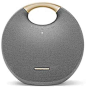 Amazon.com: Harman Kardon Onyx Studio 6 - IPX7 Waterproof Wireless Bluetooth Speaker System w/Rechargeable Battery, Built-in Microphone (Grey/Gold): Home Audio & Theater