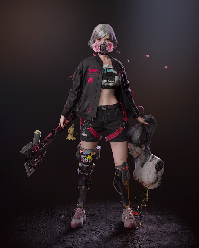 Cyberpunk Schoolgirl...
