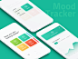 Sometimes we feel at the mercy of our moods — be it mood sinking and stress levels soaring, or good vibes feeling.

Luckily though moods aren’t just happening to us. We can influence them. 

Here’s 'Mood tracker', an app concept that you can monitor your 