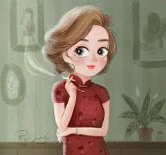 手指间淡淡烟草味道 | MUSE_谬缪 - 原创作品 - 涂鸦王国插画