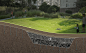 Meifeng Community Park / ZIZU STUDIO,The old concrete fragments are used as the underground gravel layer of the sponge city technical measures to channel