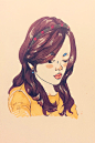 手绘 By:岩启Mango 工具:马克笔，彩铅，钢笔 曾用名：-Yanqi- #手绘##马克笔##插画#