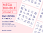 MEGA BUNDLE of 500 Unique Vector Line Icons | 500 Live Icons | 500 Outlined Icons | 1000 in Total | 25 Collections

Suitable for web, print, symbols, infographics and apps. This mega bundle includes icons from 25 popular collections including space, medic