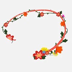 婚礼花卉花朵边框设计元素图片大小2000x2000px 图片尺寸403.62 KB 来自PNG搜索网 pngss.com 免费免扣png素材下载！爱情#边框#插画#红花#蝴蝶#花边#花卉#花框#婚礼#简单#简约#节日元素#结婚#