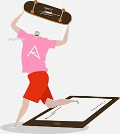 放下手机去滑板吧图片大小2030x2248px 图片尺寸130.34 KB 来自PNG搜索网 pngss.com 免费免扣png素材下载！摆脱手机#插画#潮流#方向手机#非主流#滑板#教育#街头#卡通手绘#夸张#男生#跳跃#嘻哈#