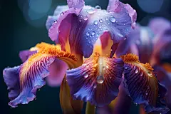 蝴蝶兰鸢尾花花朵图片摄影图