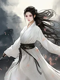 江湖侠女 | 舞剑少女壁纸 古装美女动漫头像