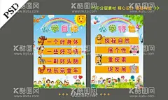 幼儿园海报展板设计  - 源文件下载【酷图网】办学理念,校训,校风,教风,学风,办学思想,办学特色,校园文化,橱窗文化,展板,办学目标,学,小学展板,小学文化,小学文化展板,小学文化标语,小学文化宣传,小学文化海报,小学教育,小学文化墙,