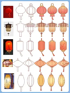 【100天带练】插画基本功练习—新年篇12/100 - 小红书