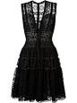 Elie Saab embroidered flared dress