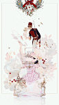眠狼 #眠狼插画# #Dior# #兰蔻# #YSL# 香水推广组可以凑个九宫了，发个无字版。你们最喜欢哪张呢？ ​​​​