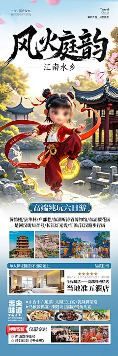 武汉哪吒旅游海报.psd