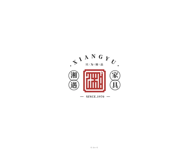 学LOGO-湘遇家具-家具logo-汉字构成-创意logo-传统logo-花瓣网
