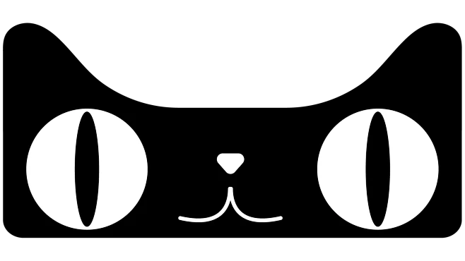 my 天猫官方 黑色猫头 png免扣素材 活动素材