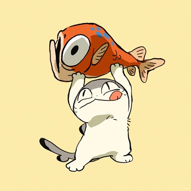 鲨猫：飞奔回家吃饭_4_yogin幺了个...
