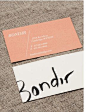 bondir | eva black  This is a gorgeous business card. Can we do something like this except with my logo?: 