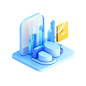 千库网_3D图标蓝色玻璃互联网科技免抠元素_元素编号13647875